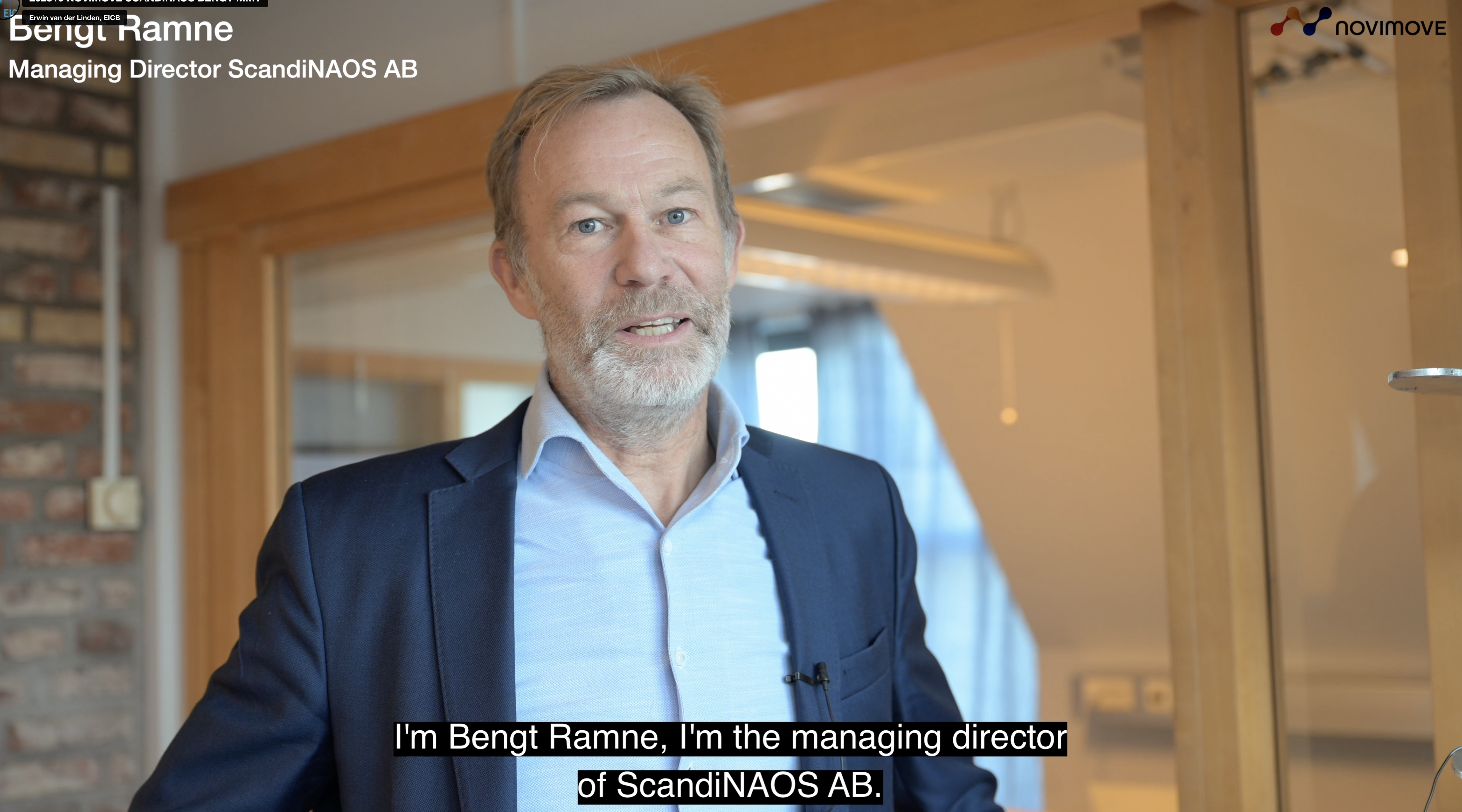 Bengt Ramne explains the Mobile Terminal